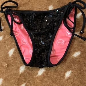 Sequin bikini bottom